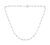 Bling Jewelry Tradizionale E Delicato Collana A Pallina Stazione Di Perle Rotonde In Argento Sterling .925 Da 3 Mm Per Donne Adolescenti Lucidata Brillante A 16 Pollici