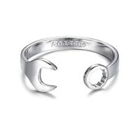 Bling King London - Braccialetto rigido con chiave inglese, 6 mm/9 mm, placcato oro e argento PVD, 9mm 6-Inch (Kids), Ottone, Nessuna pietra preziosa