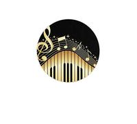 Bling Music Note Piano Stampato Quattro Pezzi Sottobicchieri Resistenti al Calore Riutilizzabili Piattini per Bevande Bicchieri da Vino Piante Tazze Tazze