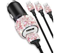 Bling5V2.4A Mix Decor Doppia porta con nylon da 4 piedi Tipo C3in1Multi per, Accessori per interni per donne