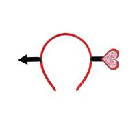 Blingbling - Cerchietto per capelli a forma di cuore con glitter, per donne e uomini, carnevale, ornamento per capelli di San Valentino