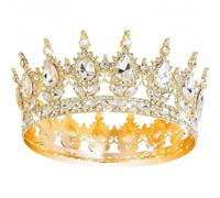 Blingbling - Cerchietto per capelli con cristalli, per ragazze, regina, elegante, festa di compleanno, matrimonio, ragazza