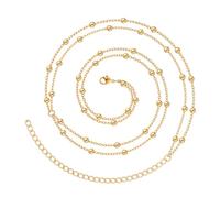 Blingbling Cintura in vita Elegante Moderna Perline Cintura Catena A Strati Elaborato Pancia Per La Danza Del Ventre Spiaggia Vacanze Accessori, One Size, come descritto, come descritto