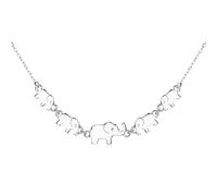 BlingGem Collana di Elefante per Donne Ciondolo con 5 Elefanti in Argento Sterling 925 Simbolo 5 Generazioni Collana per Nonna Madre Figlia Gioielli Animali Regalo per Donne