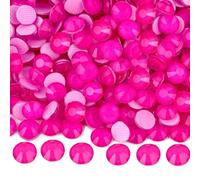 Blinginbox Strass Hotfix per vestiti, 1440 pezzi, strass termoadesivi, gemme di cristallo per artigianato, decorazione, rosa neon, SS20