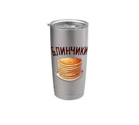 Blini Frittelle Russe Russia Crepes Russe Bicchiere termico in acciaio inox doppia parete