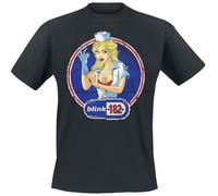 Blink-182 Enema Nurse Uomo T-Shirt Nero M 100% Cotone Regular