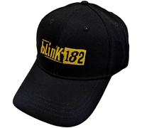 BLINK 182 - Logo Giallo - Cappello - Nuovo - HAT - MUSIC BLINKCAP03B