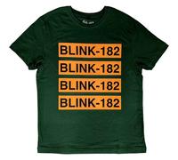 Blink-182 Logo Repeat ufficiale Uomo maglietta unisex