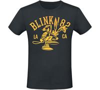 Blink-182 Mascot Uomo T-Shirt Nero 100% Cotone Regular