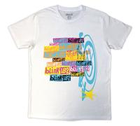 Blink-182 Multi Stacked Logo autorizzato Uomo maglietta