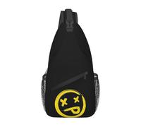 Blink 182 Punk Smile Borsa da Petto Uomo Sling Crossbody Zaino Borsa da Petto Viaggio Escursionismo Daypack Borsa A Tracolla