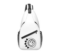 Blink 182 Punk Smile Borsa da Petto Uomo Sling Crossbody Zaino Borsa da Petto Viaggio Escursionismo Daypack Borsa A Tracolla
