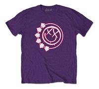 Blink-182 - T-Shirt # L Unisex Purple # Six Arrow Smiley