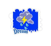 Blink Icon Thunder Sign Adesivi Citazione Sogno Decalcomanie in Vinile