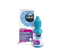 Blink Intensive Plus Gocce Oculari per Occhi Secchi, 1 x 10 ml | Bausch + Lomb, Acido Ialuronico, Gel Liquido, Compatibile con Lenti a Contatto
