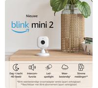 Blink - Mini 2 Smart Indoor Security Camera 2Pcs Set White NUOVO
