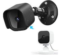 Blink Mini staffa di montaggio a parete con custodia protettiva, resistente alle intemperie, protezione a 360 gradi, regolabile, per interni ed esterni, piccolo supporto (1 confezione nera, fotocamera