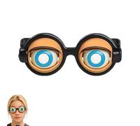 Blink & Wink Novelty Glasses - The Ultimate Selfie Accessory, Interactive Blinking Winking Glasses, Gift for Kid (Brown)