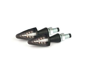 Blinker Peak Nero, LED Tinta, Per Harley-Davidson Con E-Mark