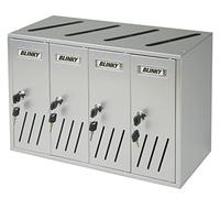 Blinky 2735818 Casellari Postali Alluminio-Silver C4 4-Box