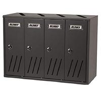 Blinky Casellari Postali, Alu Antracite K4 Box, 42 x 17.5 x 30 cm