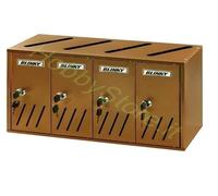 BLINKY - CASELLARIO POSTALE MOD K-4 ALLUMINIO BRONZATO 42X17,5X30 CM