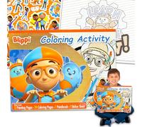 Blippi Ultimate Coloring and Activity Book - Libro per colorare senza disordine, dipingi con pagine d'acqua, adesivi | 28 x 40 cm Jumbo Blippi Activity Book 4-8, 3-5, 8-12