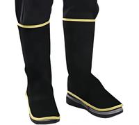 BLIRITEL Ghette per saldatura in pelle, 33 cm, per stivali e scarpe, resistenti al calore e all'abrasione, protezioni per piedi per saldatori, regalo per uomini e saldatori