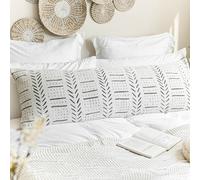 BLISSBLUSH Federa per cuscino corpo Boho Soft 20x54 Cuscino decorativo grande per letto king size Cuscino corpo Boho oversize testurizzato per ad