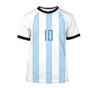 Blissbuilt Maglia da Calcio a Maniche Corte Uomo Donna Argentina Coppa Magliette Tifosi Rapida e Traspiranti Palestra Top Sportivo per Allenamento Partite Disponibile in Diverse Taglie S-5XL