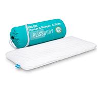 Blissbury Cuscino per dormire ultra sottile king size da 6,6 cm, in memory foam, di alta qualità, cuscino per schiena e pancia, schiuma certificata per supporto collo e schiena, federa rimovibile