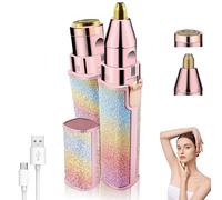 Blissean Facial Shaver, Glowtrim Premium Facial Shaver, 2-in-1 Women's Eyebrow and Face Hair Removal Device, Electric Eyebrow Trimmer Pen for Women (Colorful,1Pcs)