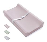 Blissful Diary Fasciatoio sagomato con copertura impermeabile e lavabile, dimensioni standard, comodo fasciatoio per cassettiere/tavoli, colore: grigio talpa