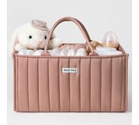 Blissful Diary Organizer per pannolini per bambini, moderno, elegante, con 3 scomparti, portatile, per auto, da viaggio, per ragazze e ragazzi