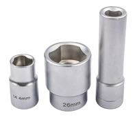 BlissfulAbode 1/2 Triangolare Multi-Dentato Socket Tool Dadi 14.4mm 26mm 1/2 Presa Raccordo Per Pompa Iniezione Metallo Triangolare Presa Per Orso