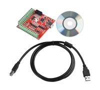 BlissfulAbode 1 Set USB MACH 3 100Khz Breakout Board 4-Axis Interface Driver CNC Motion Controller 3.15x3.03 Pollici 24V DC Alimentazione