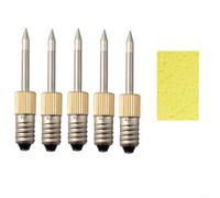BlissfulAbode 5PCS Saldatore Elettrico Punte Ago con Filettato E10 Interfaccia per Saldatura di Precisione e Stagno Filo (Tip-B 5PCS)