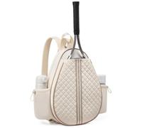 BlissfulAbode Borsa leggera per pickleball per pagaie e palle, borsa a tracolla per pickleball con spazioso stoccaggio, borsa sportiva in poliestere per campo e viaggio