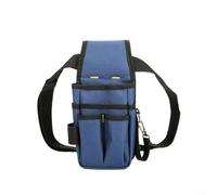 BlissfulAbode Borsa per attrezzi da elettricista, multitasche, in tessuto Oxford, cintura per manutenzione ad alta quota, 125 cm (A)