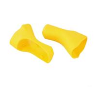 BlissfulAbode Coperture del cambio per leve del freno della bicicletta, materiale in silicone per 4700 105 5800 UT 6800 e affidabili (giallo)