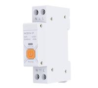 BlissfulAbode Interruttore automatico intelligente 63A 1P con misurazione, per Tuya e Smart Life App telecomando, funziona con Alexa, Home e Yandex, timer e monitoraggio del carico, 100 V-240 V