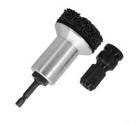 BlissfulAbode Kit per la pulizia della ruggine del mozzo della ruota, 12 pastiglie, staffa in alluminio, adattatore per azionamento da 12 pollici, efficiente rimozione della ruggine, manutenzione