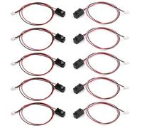 BlissfulAbode Modulo sensore interruttore fascio infrarosso 5pcs con uscita optoelettronica ad alta efficienza e interruttore fotoelettrico 3/5mm per relè 3MM-50CM