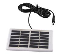 BlissfulAbode Pannello solare policristallino portatile 5W 6V con telaio in plastica e cavo DC