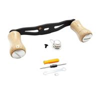 BlissfulAbode PER DAIWA PER ABU FAI DA TE Cork Grip Pillole Mulinello Pesca Agitare Maniglia 95MM argento