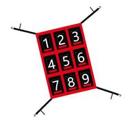 BlissfulAbode Regolabile per baseball softball bersaglio numerato Strike Zone Training Net 48,3 x 68,6 cm per una precisa pratica di lancio