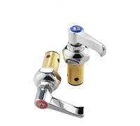 BlissfulAbode Ricambio per montaggio stelo maniglia laterale calda fredda per rubinetti in ottone T&S, materiale rame, altezza 3-1/8 pollici, cartuccia a un quarto di giro con controllo della molla