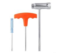 BlissfulAbode Set di chiavi a bussola per sega a catena, 3 pezzi, kit di attrezzi in metallo, accessori di manutenzione per riparazione motosega