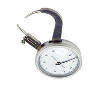 BlissfulAbode Spessimetro 0-10 mm con precisione di 0,05 mm, calibro a quadrante portatile con bracci dritti e curvi regolabili per una misurazione precisa del materiale